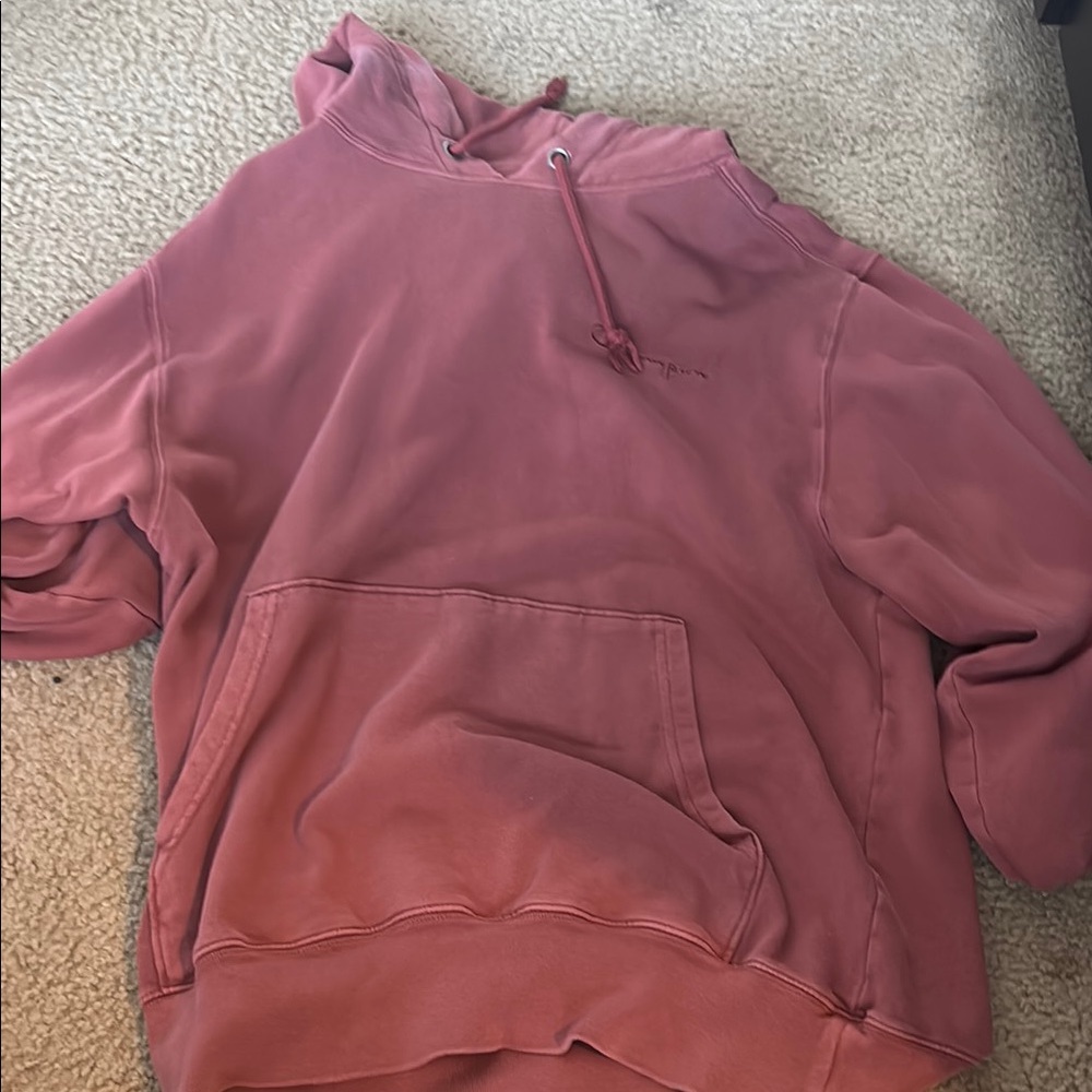 Champion Men's Pink Hoodie Sweater
